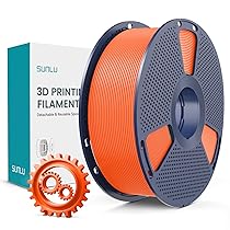 SUNLU PLA+ Filamento 1,75mm, Maggiore Durata e alta Resistenza, Filamento per Stampante 3D PLA Plus per Stampanti 3D FDM, Bobina da 1KG, pla+ Arancione Soleggiato