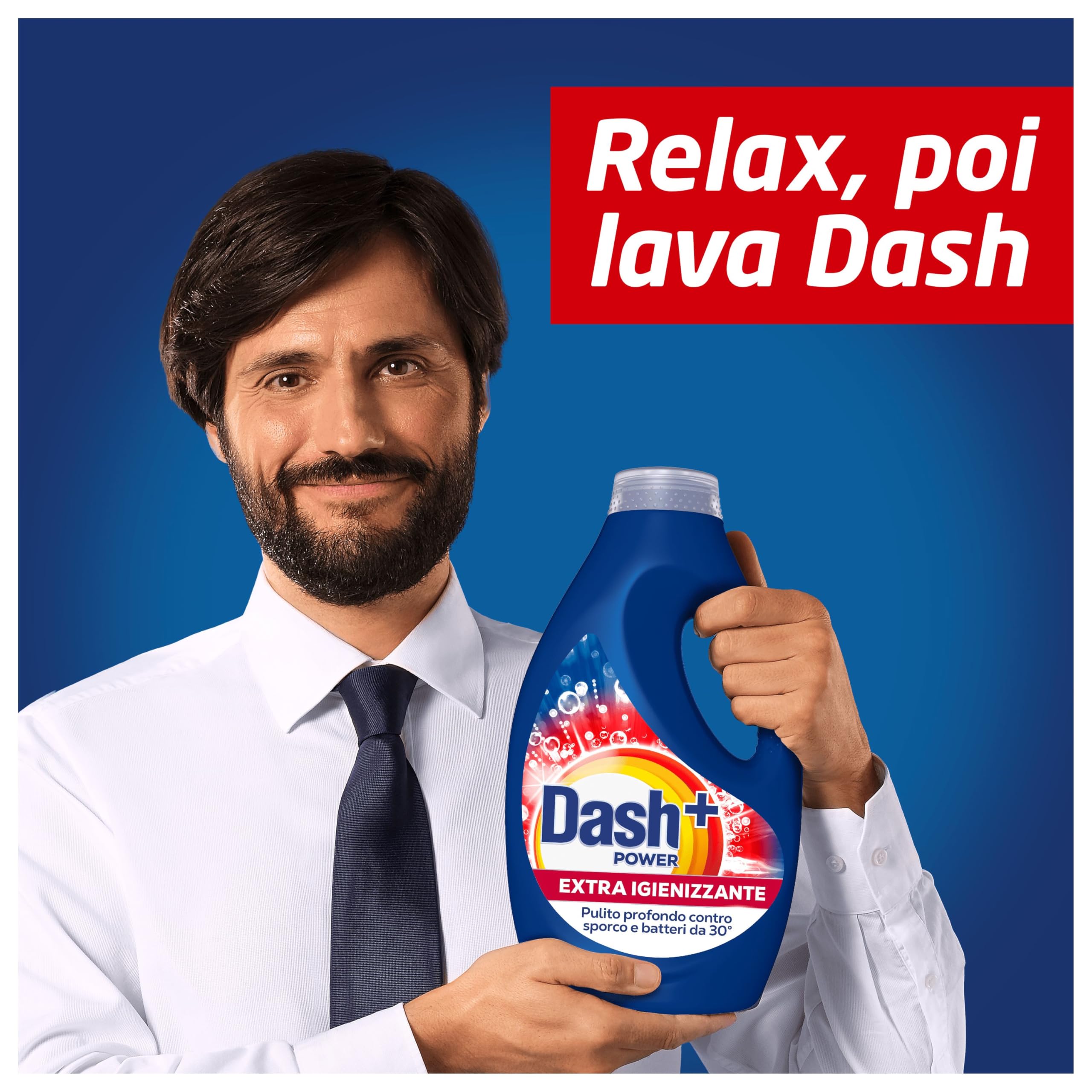 Dash Power Detersivo Liquido Lavatrice, 92 Lavaggi (4x23), Extra Igienizzante, Pulizia profonda contro sporco, Efficace Anche A Freddo E In Cicli Brevi