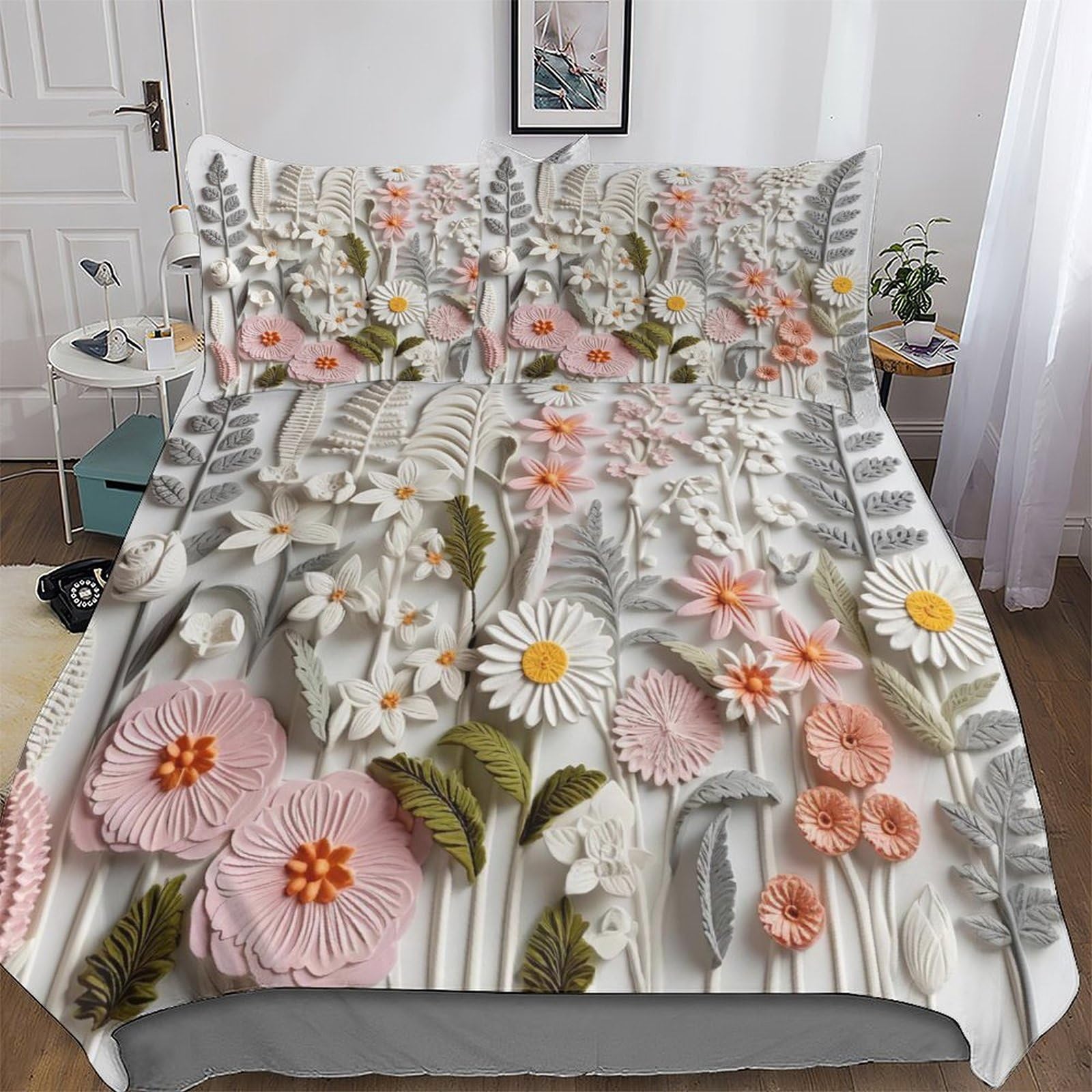 Housse de couette 220x240 fleur pour embellir votre chambre parentale