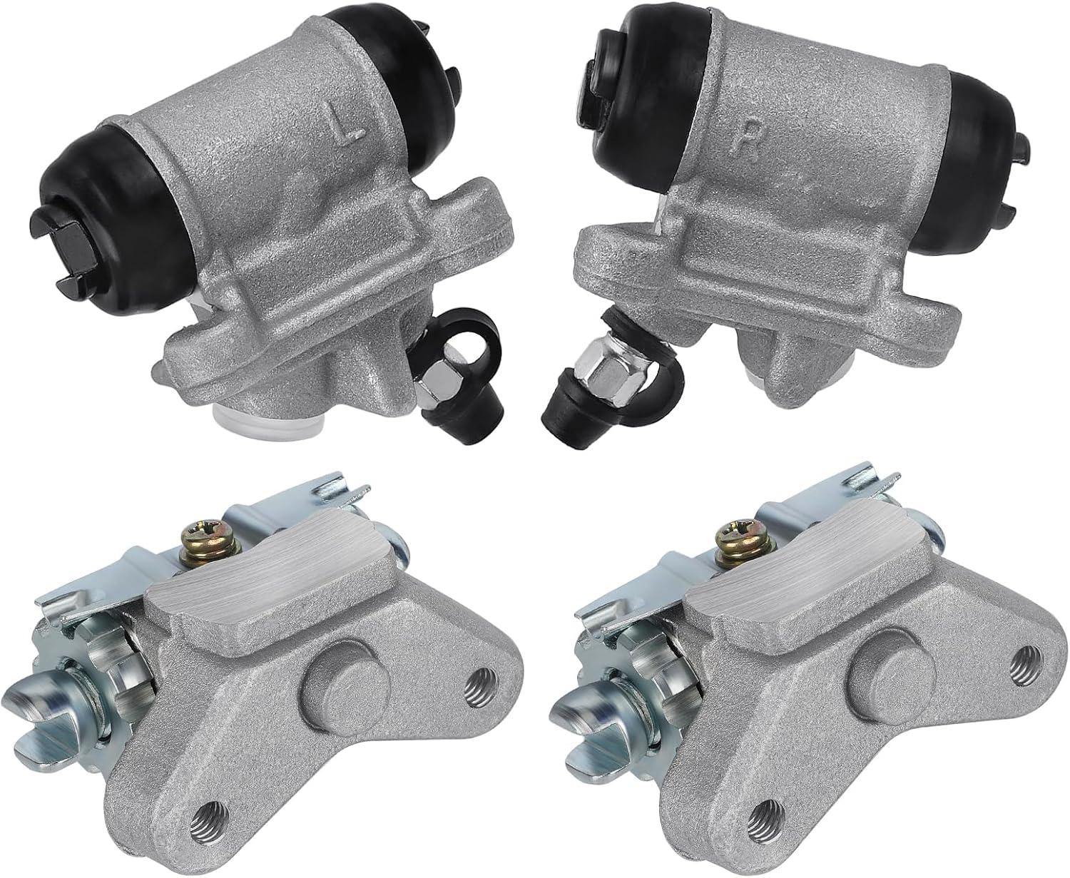 M MATI Front Brake Wheel Cylinder&Adjuster Left&Right for Honda 45340-HB3-003 45350-HM8-B41 45370-HM8-B41