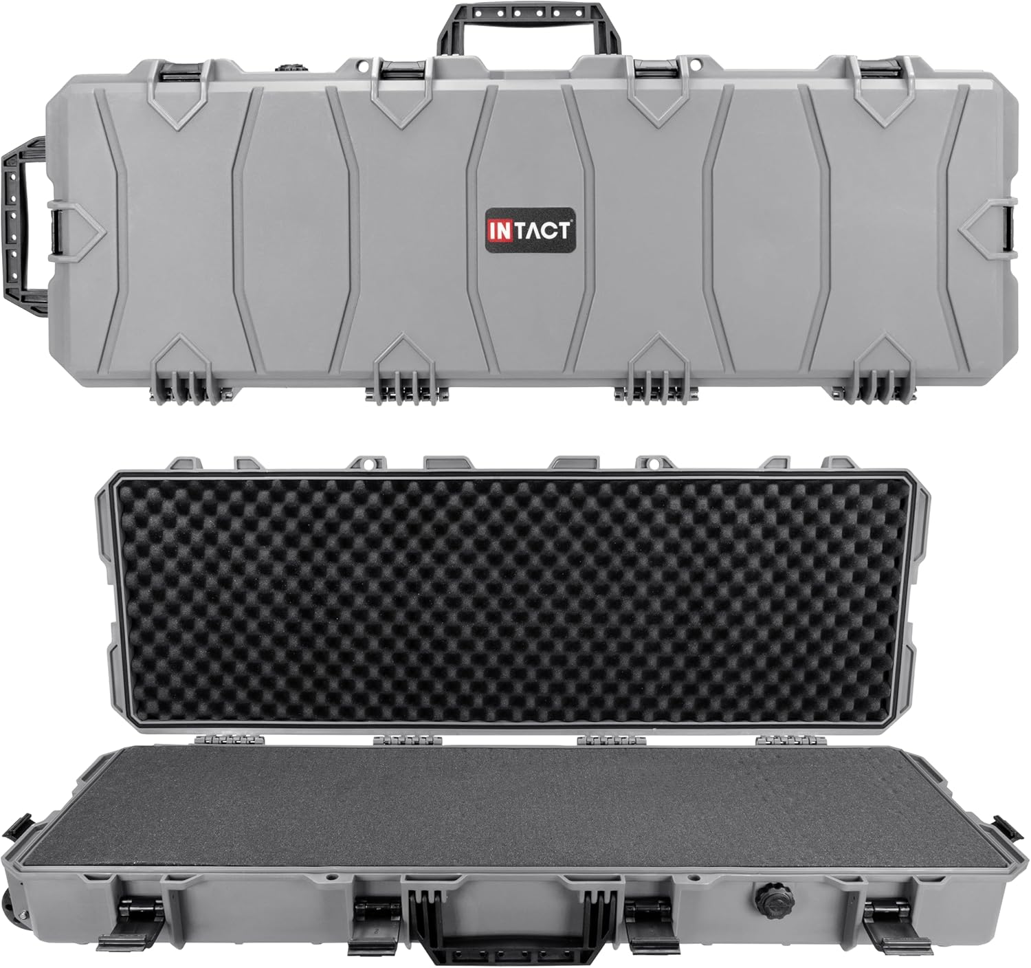 Eylar 39 Inch Intact Series Rolling Hard Rifle Case, Lightweight and Durable Stacker Design with Foam