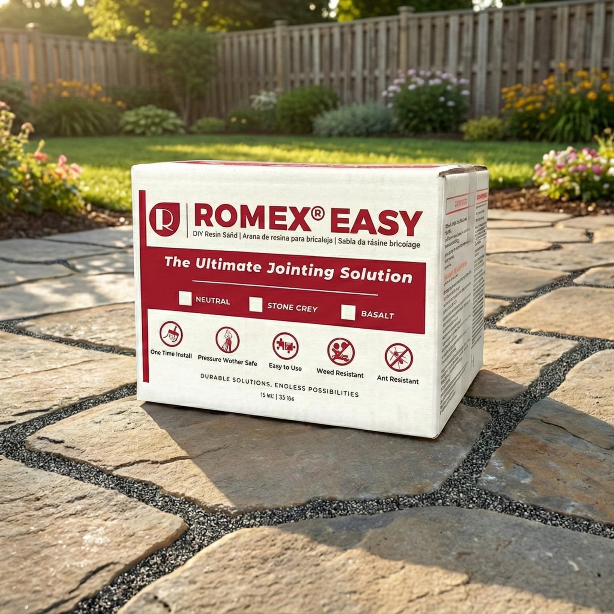 Romex Rompox Spitzmörtel, Basalt, 15 kg