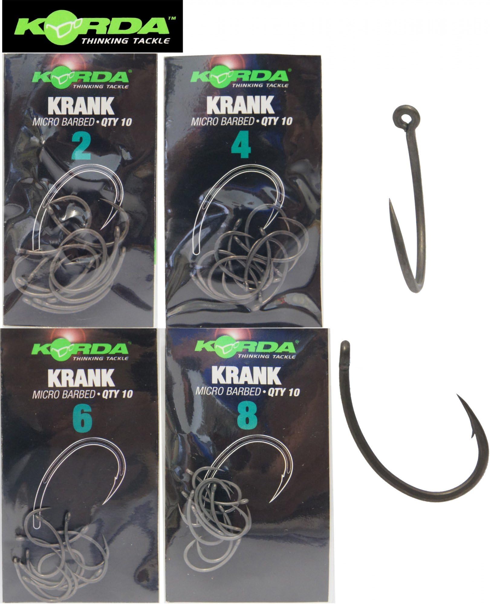 Carp Fishing Krank Hooks - Barbed or Barbless
