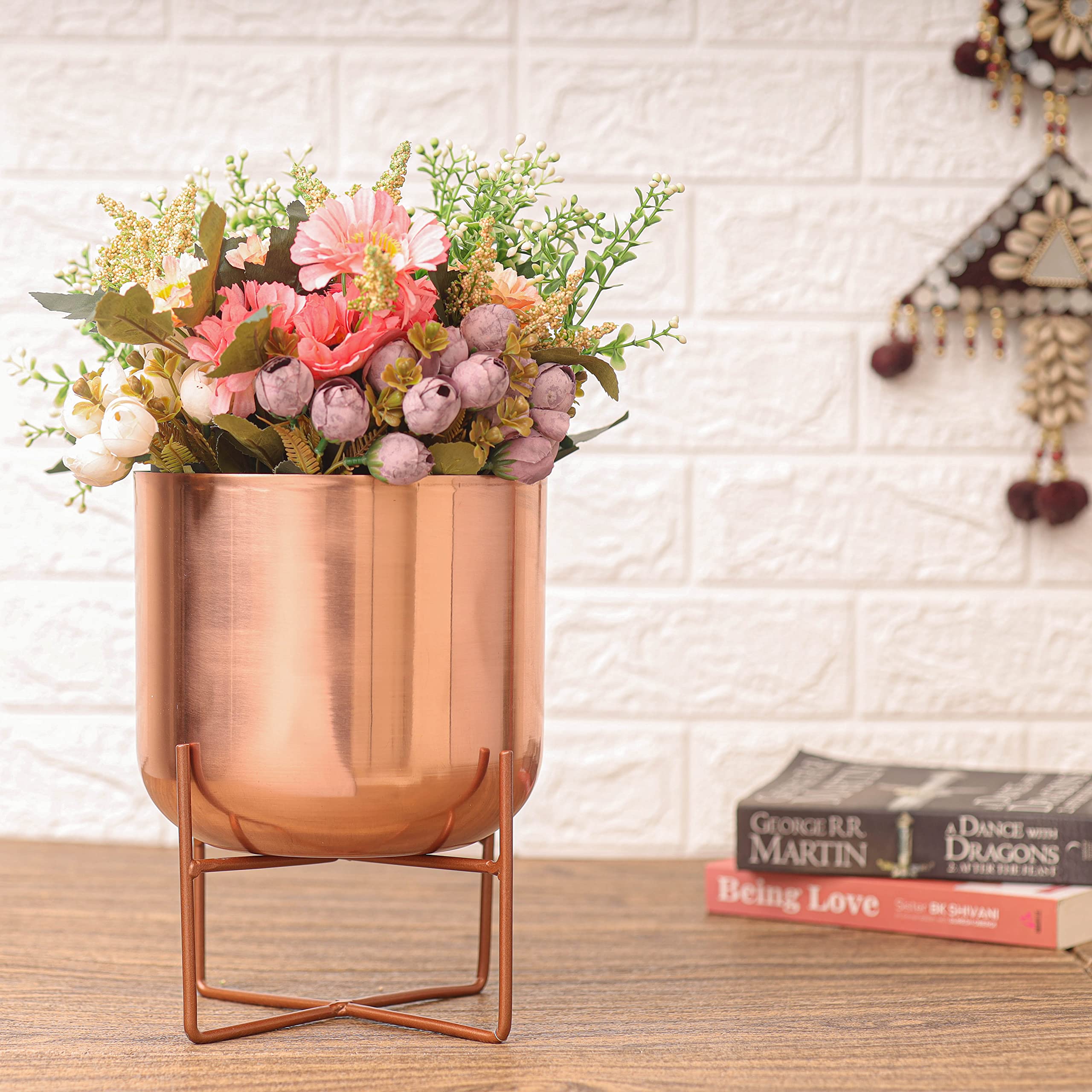 See full amazon price history chart for HomeShastra® Olive Rose Gold Metal Planter | Pack of 1 | 10 Inch(Height) by 7.5 inch(Dia) | Planters for Living Room HomeShastra® Olive Rose Gold Metal Planter | Pack of 1 | 10 Inch(Height) by 7.5 inch(Dia) | Planters for Living Room (B0BPYDXVBB) Amazon Price History, Amazon Price Tracker
