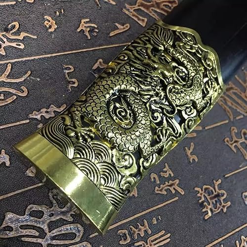 Miniatura 6 de Espada suprema, hecha a mano (hoja azul de acero de alto carbono, vaina de madera negra) Chinese sword