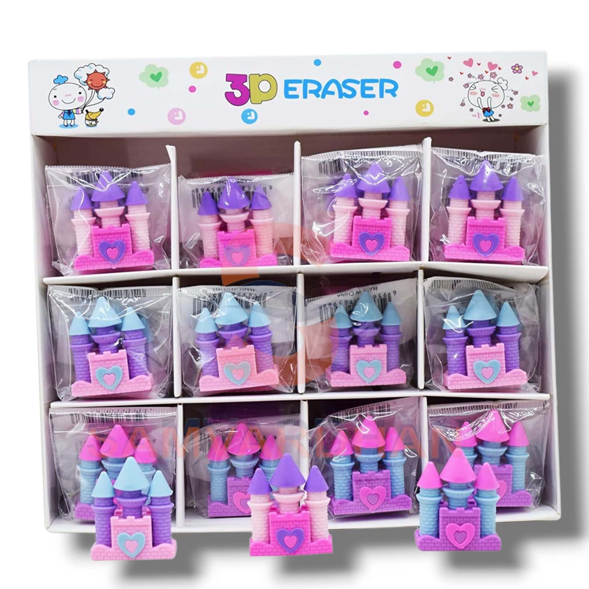 SAMVARDHAN 3D Castle Design Shape Erasers for Kids/Girls Birthday Return Gifts (48) (B0C5RDGXFF) Amazon Price History, Amazon Price Tracker