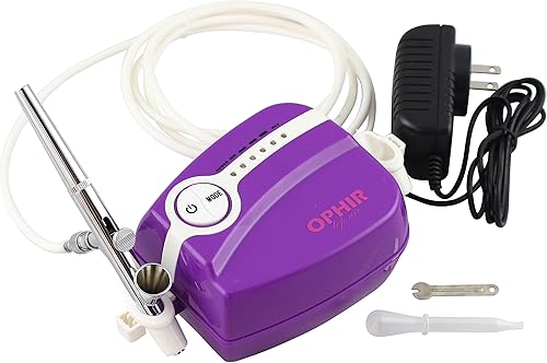 Miniatura 2 de OphIR Pro - Mini compresor de aire de 0.079 in, kit de pintura en aerosol para maquillaje temporal tatuaje
