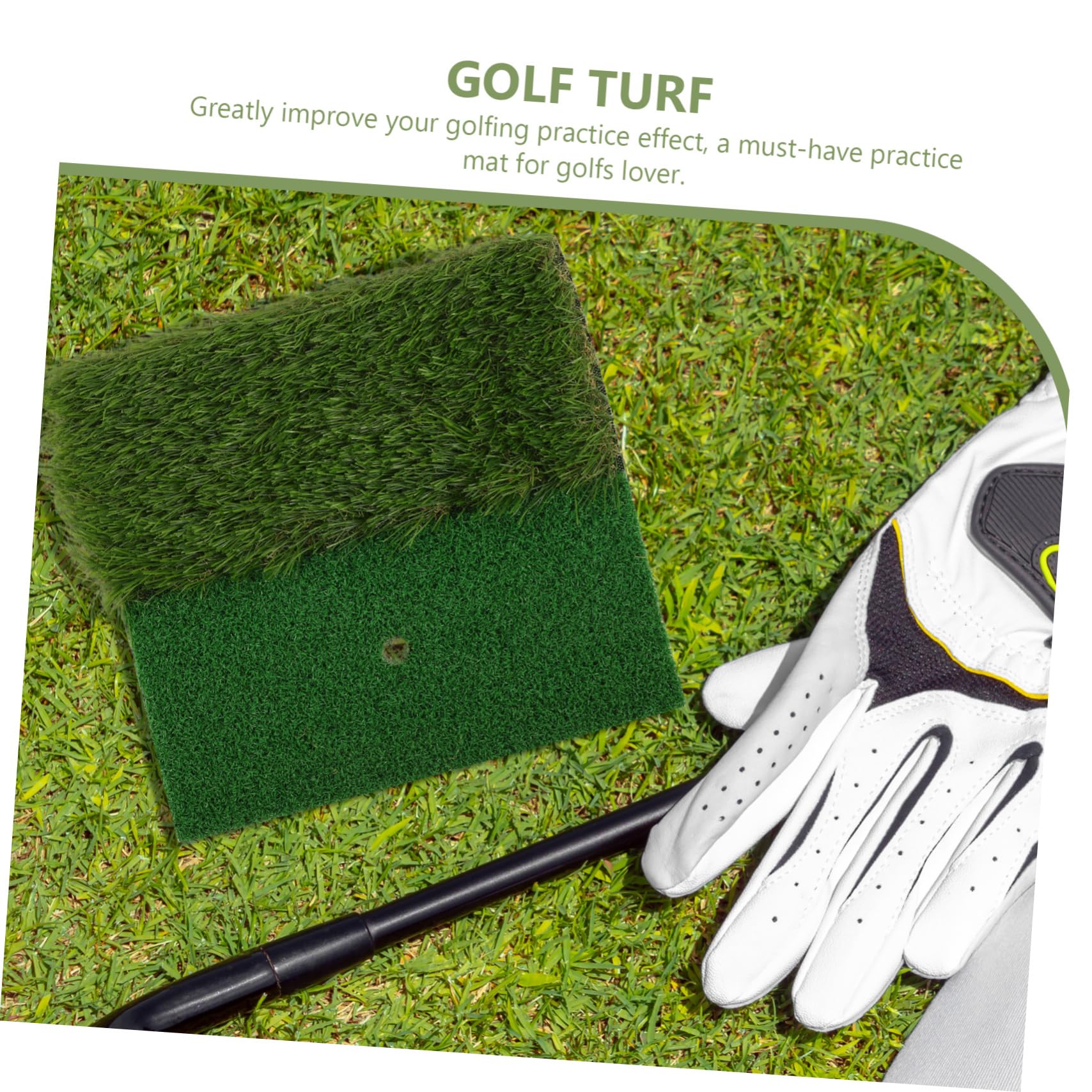 Toddmomy Golf Practice Mats Swing Mat for Golf Turf Golfing Mats Hitting Pad Outdoor Golfing Hitting Mats