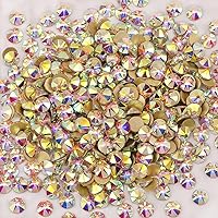 Vista 3 de Diamantes de imitación de 16 cortes no termoadhesivos con parte trasera plana para manualidades, diamantes de imitación de vidrio para uñas