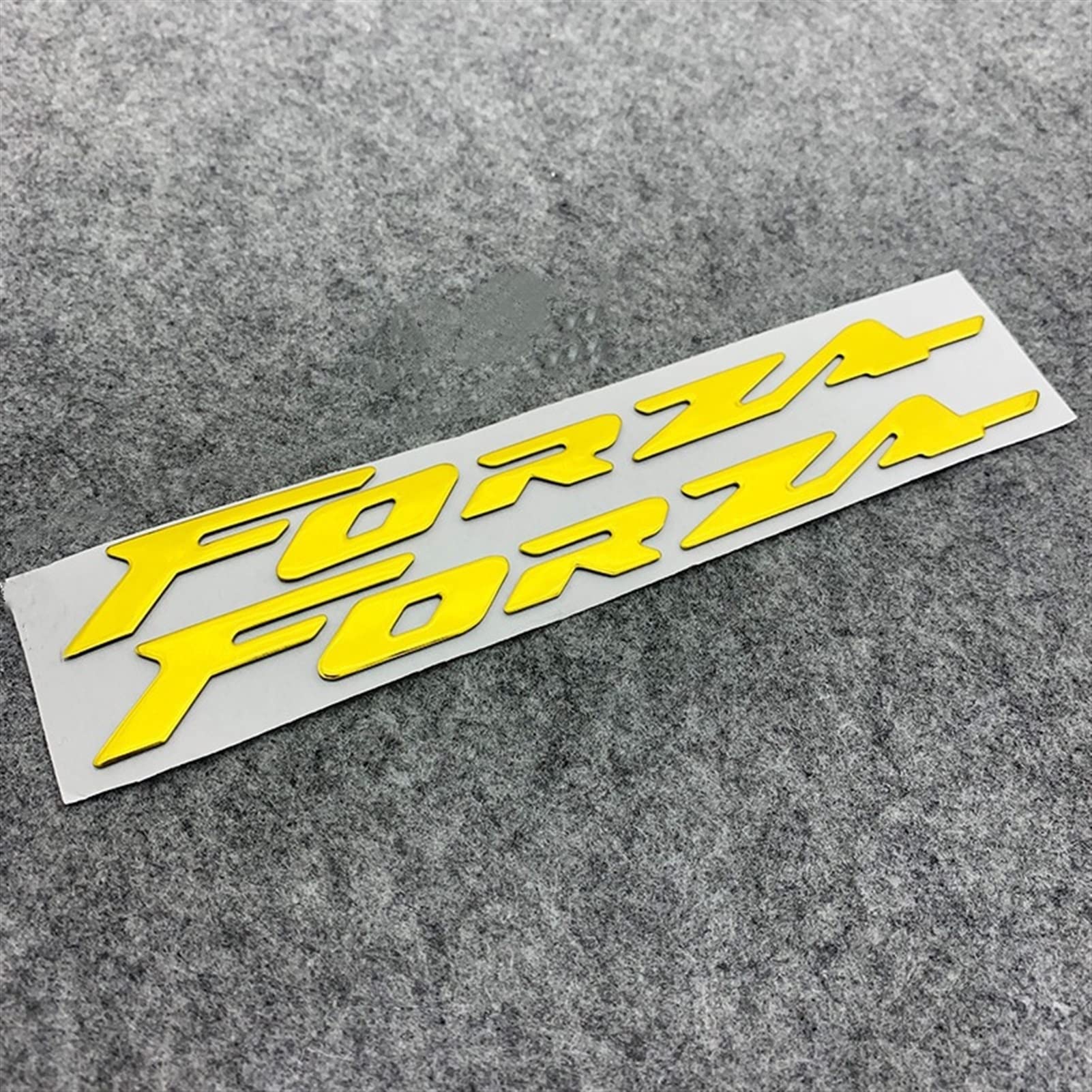 3D Forza Emblem Badge Bike Motorcycle Sticker For FORZA 125 300 Logo Mark Symbol Side Fairing Horizon 2 4 7 Motorsport (Color : Gold)