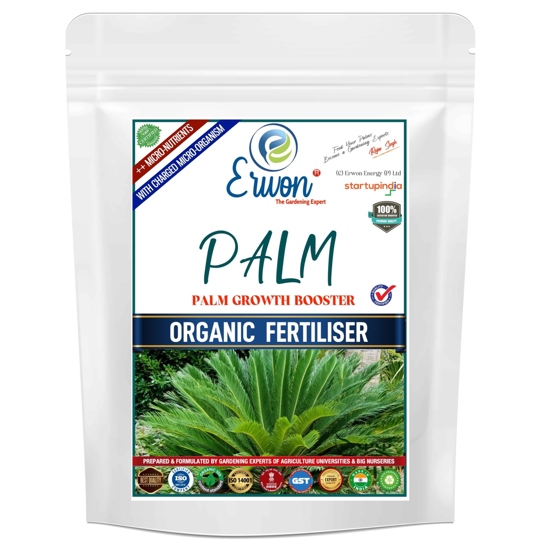 Erwon® Palm Plant Growth Booster, Premium Essential Powerful Organic Fertilizer for Overall Growth of Palm Plants, with Charged Micro-Organism and ++ Micronutrients (900 gm) (B0974SYWB1) Amazon Price History, Amazon Price Tracker