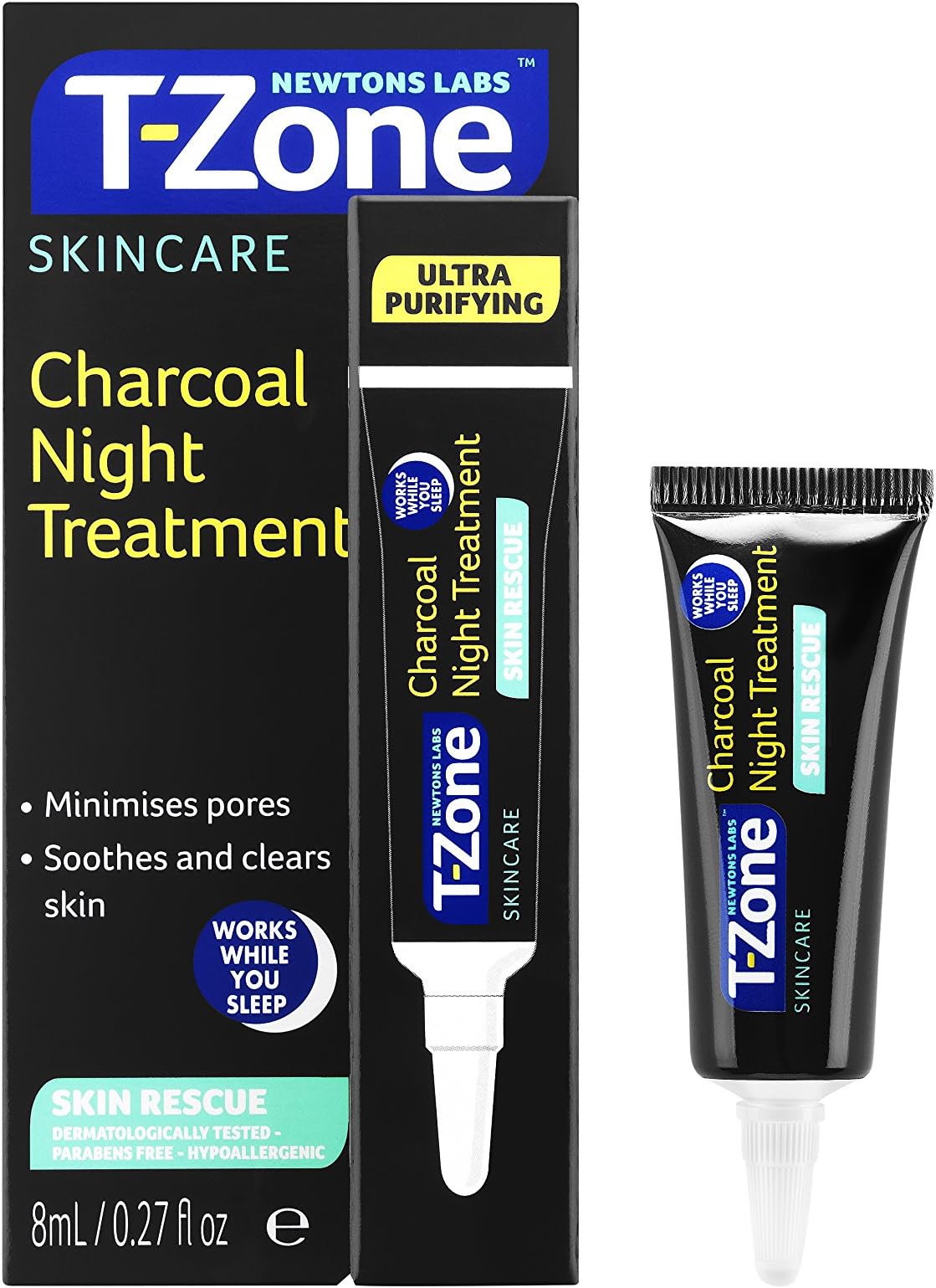 T-Zone Charcoal Night Treatment, 8 ml