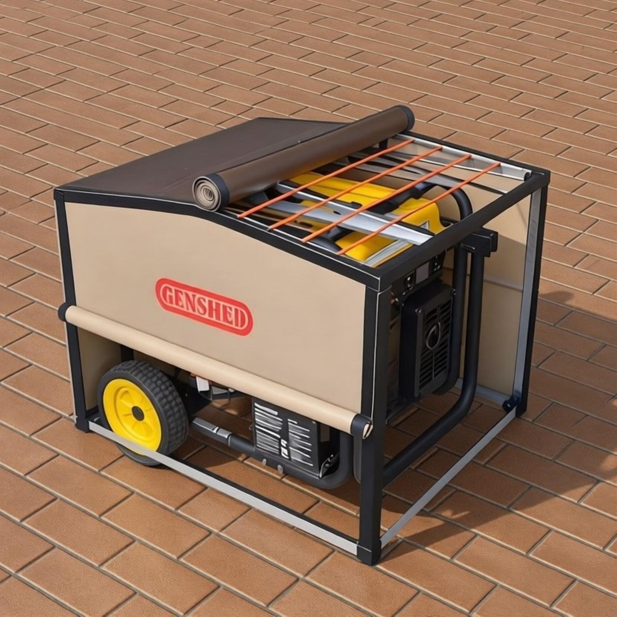Generator Shed For Storing & Running Generator Outdoor - Combining Generator Covers While Running & Generator Covers for Outside Storage into one (GCE)