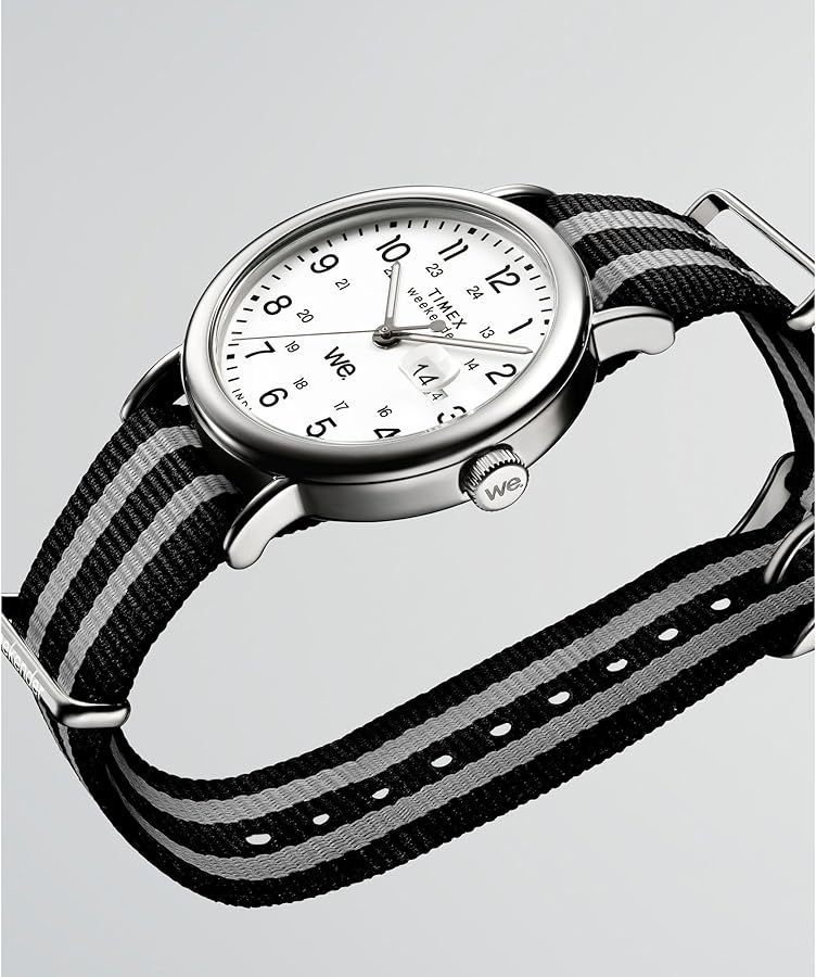 Amazon.co.jp: Timex ユニ ウィークエンダー 40mm, グレー/シルバー