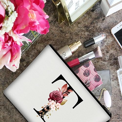 Vista 311 de Vavabox A-Z - Bolsa de maquillaje personalizada, regalos de cumpleaños para mujeres y madres, regalos para mejores amigas, bolsa de cosméticos