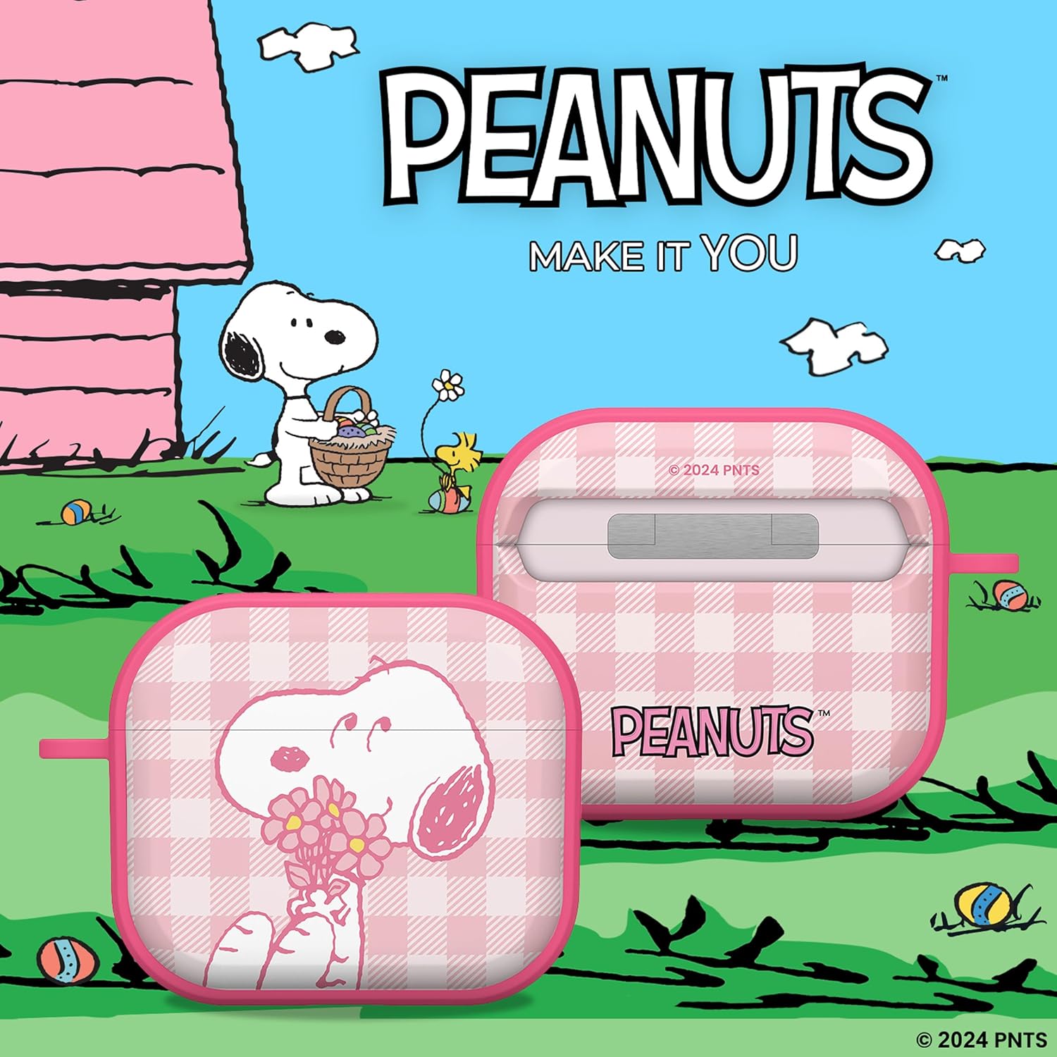 Affinity Bands Peanuts Easter HDX Case Cover Compatible with Apple AirPods Gen 3 (Happy Easter)