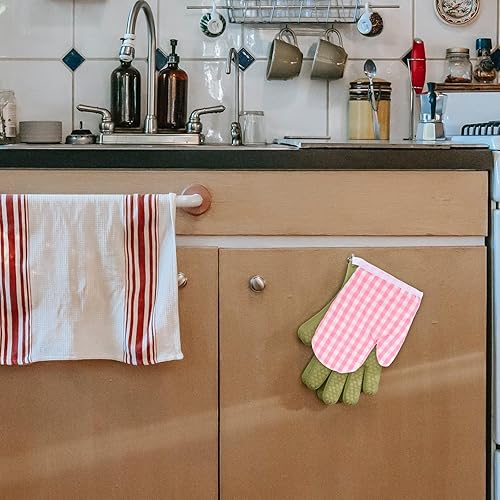 Vista 34 de Guantes de cocina para niños, 2 unidades, para jugar y cocinar, guantes para horno de microondas, guantes de cocina para hornear, guantes de cocina