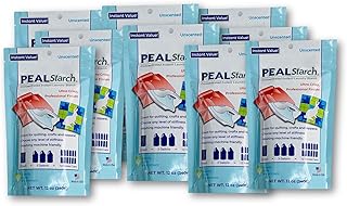 Sponsored Ad - Liquid Starch Concentrate - Peal Starch 12oz Pouch - Instant Mix Powder (10) Perfect for starching, ironin...