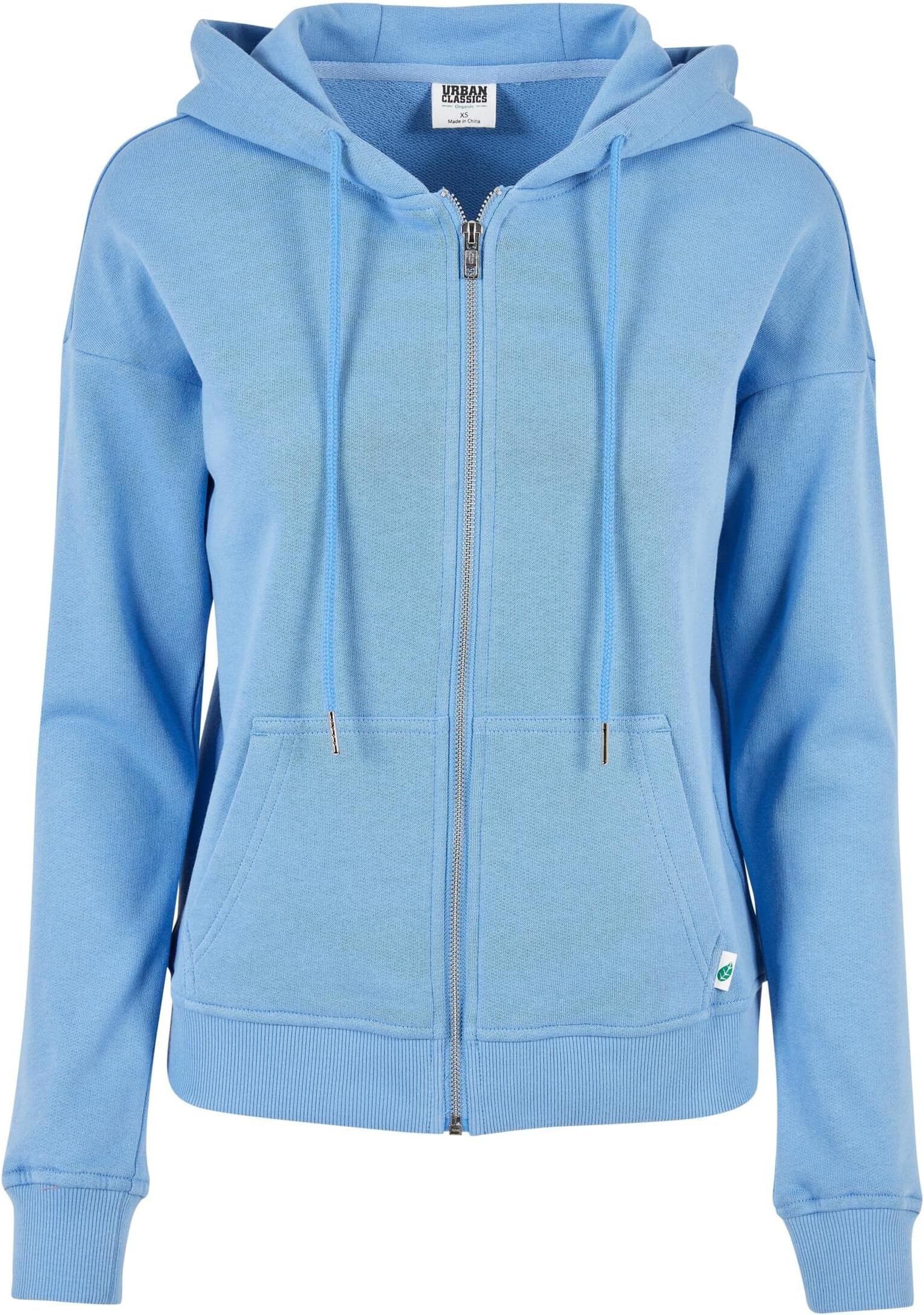 Urban ClassicsWomen's Ladies Organic Terry Zip Hoody Hooded Sweatshirt