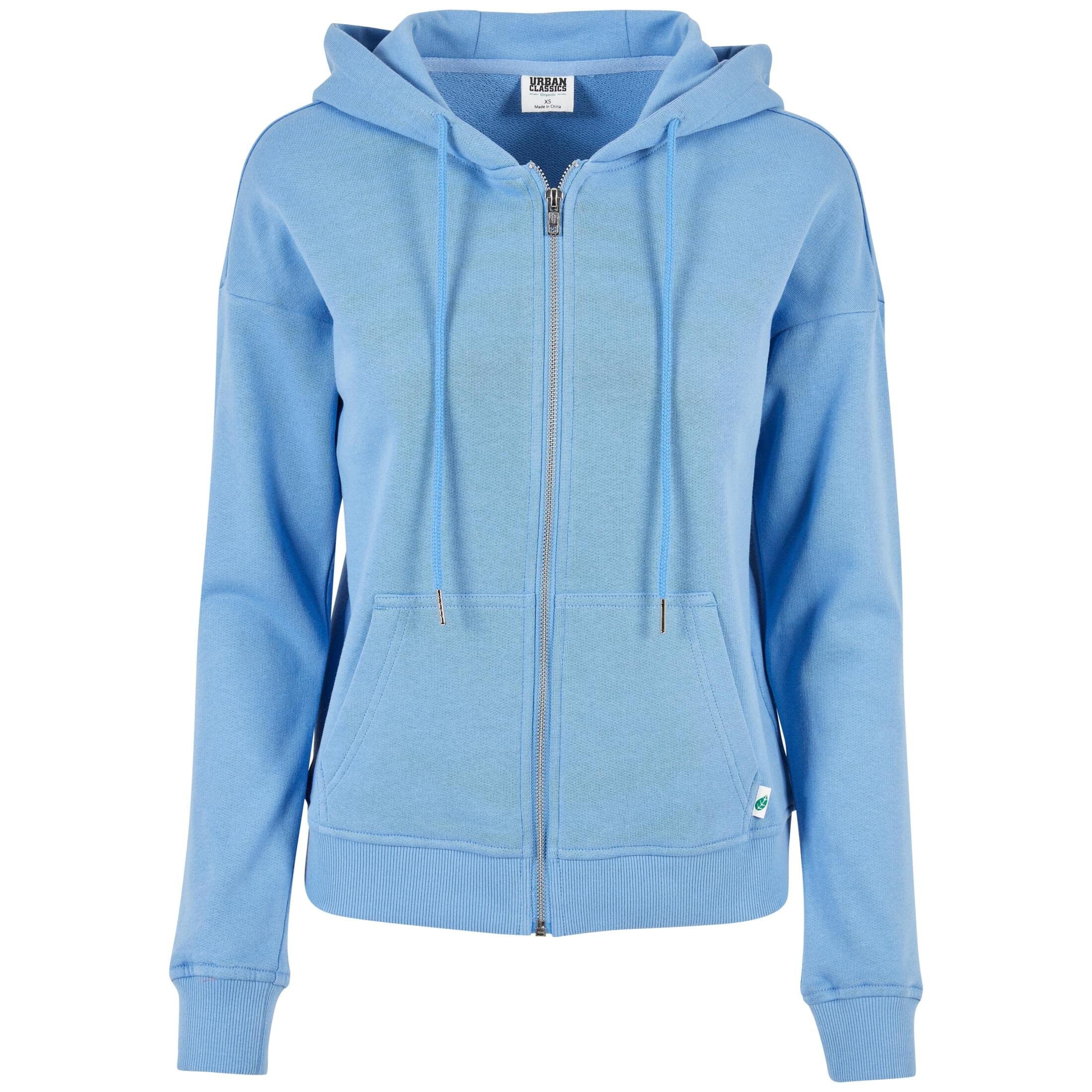Urban ClassicsWomen's Ladies Organic Terry Zip Hoody Hooded Sweatshirt