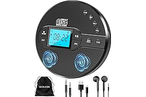 Portable CD Player for Car with Bluetooth and USB