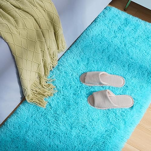 Miniatura 104 de Amearea Alfombra suave y esponjosa de alta calidad, moderna, 5 x 7 pies, alfombras de felpa mullida para sala de estar, dormitorio, habitación