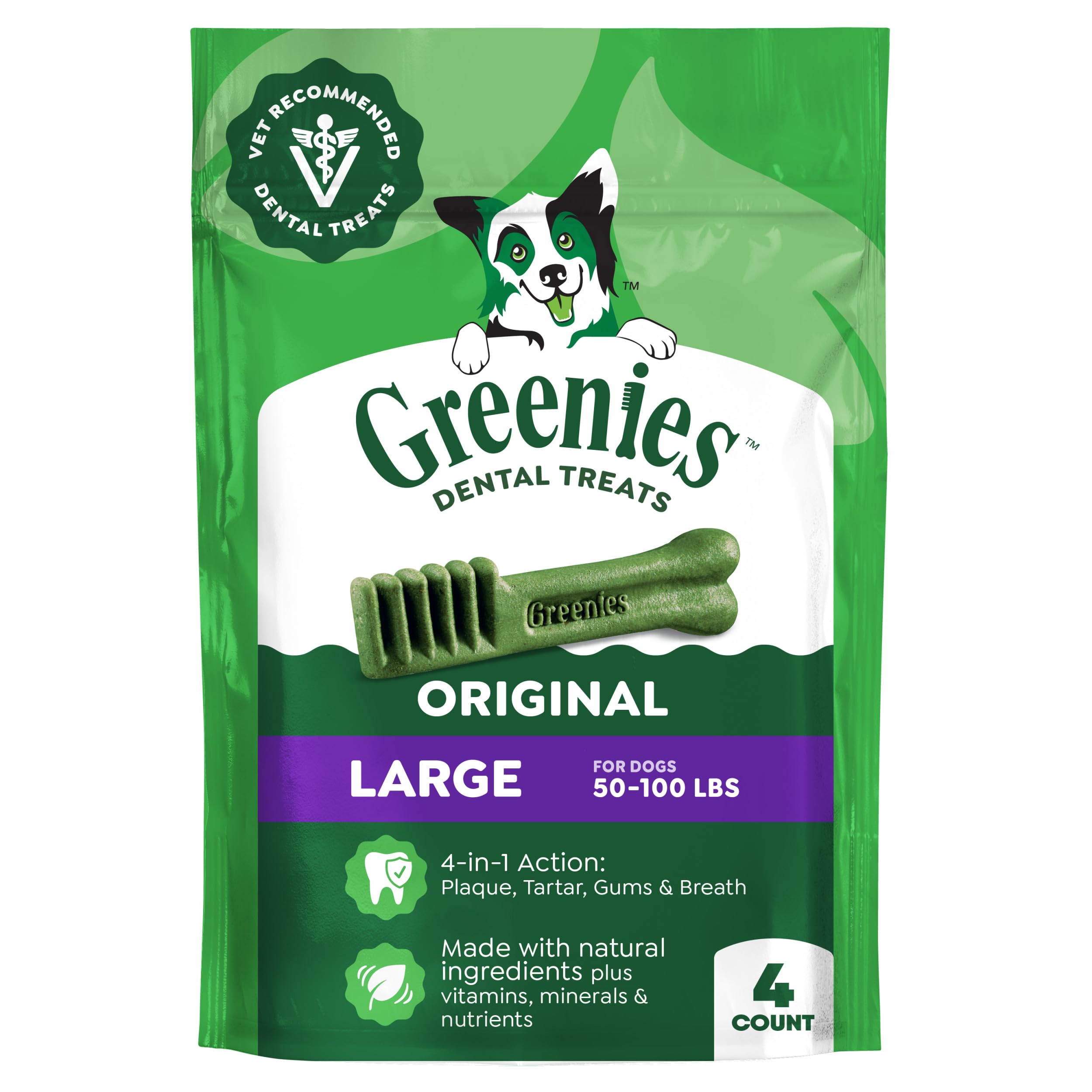 Greenies Large Natural Dental Dog Treats...