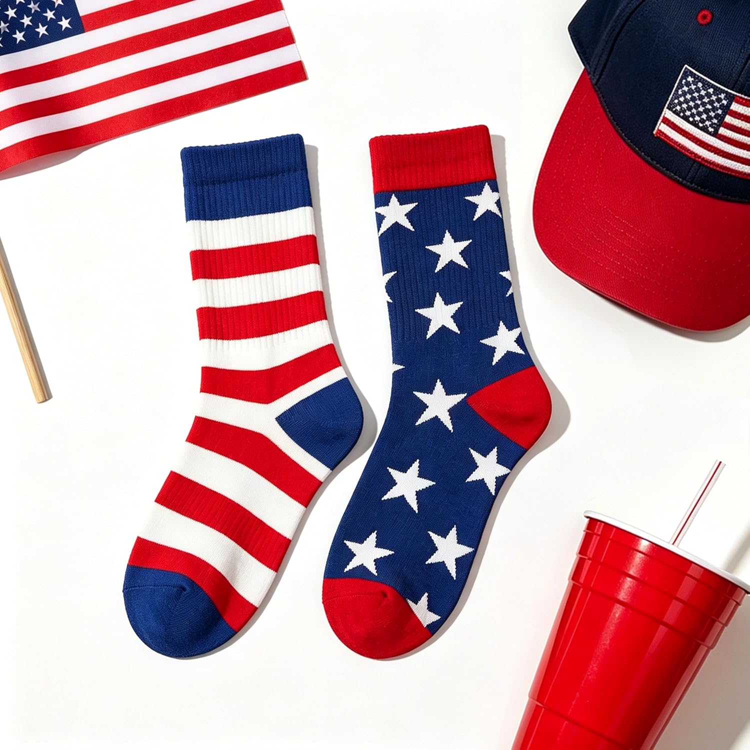 Crew Socks for Men - Funny Casual Sock Patterned Novelty Comfortable Ankle Socks Size 10-13