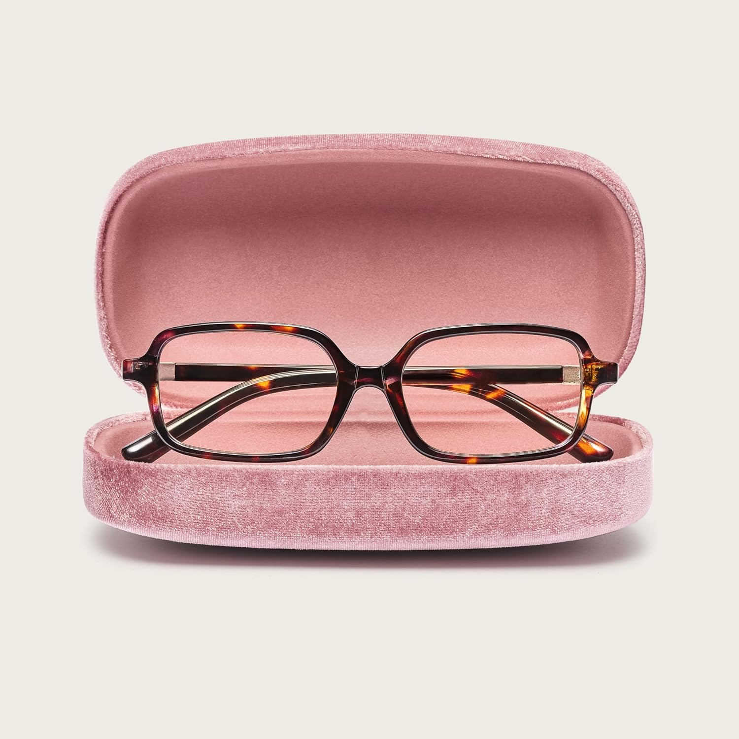 livho Blue Light Glasses for Women – Y2K Aesthetic Frame with Blush Pink Case, 90s Vibe for Screen Time Blue Light Blocking - Image 3