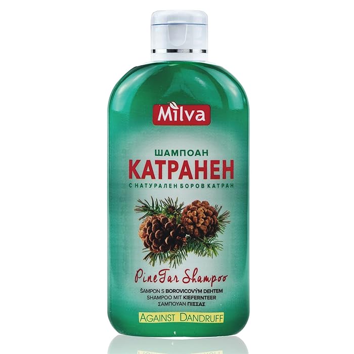Buy Milva Pine Tar Shampoo for Seborrheic Dermatitis 200ml Natural