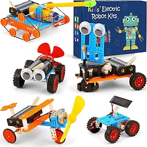 STEM Science Kits for Kids 5-8 8-12, Robot Building Kit, Build a Car ...