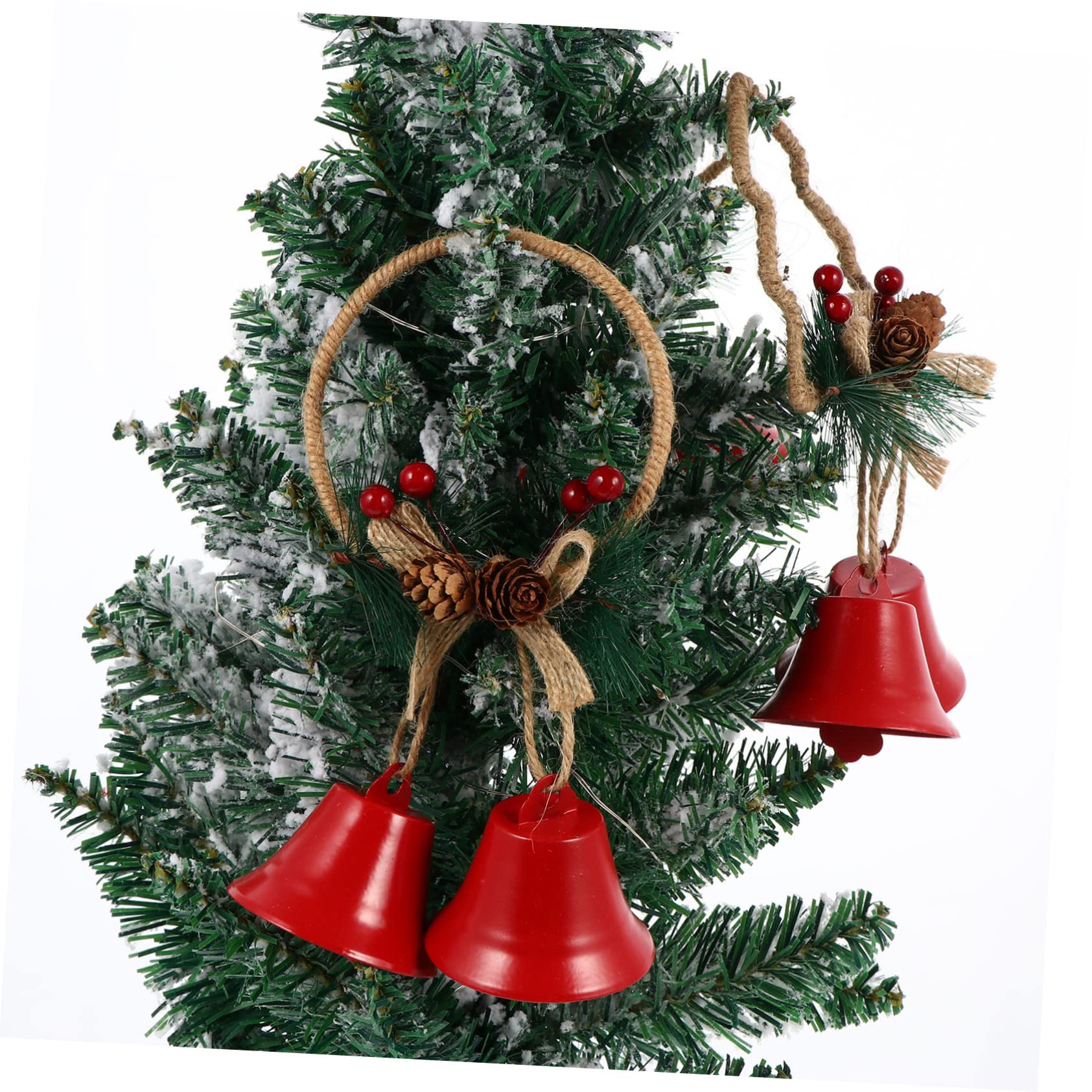Zerodeko 2 Set Di Campanelle Per Lalbero Di Natale Pendenti A Forma Di Campanella Di Natale Decorazioni Uniche Da Appendere Per Case Camere Da Letto E Soggiorni 3 Pezzi * 2