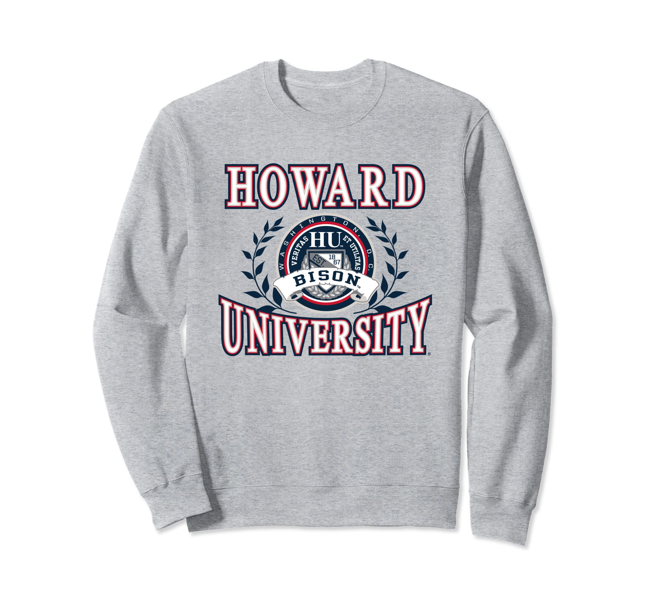 Elite AuthenticsHoward University Bison Laurels Logo Officially Licensed Sweatshirt