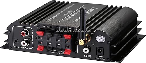 Miniatura 6 de Nobsound Lepy Hi-Fi Stereo Multimedia 4-Channel 180w (45W x 4) Amplificador de potencia Bluetooth Amplificador de Audio Amplificador USB SD DVD CD