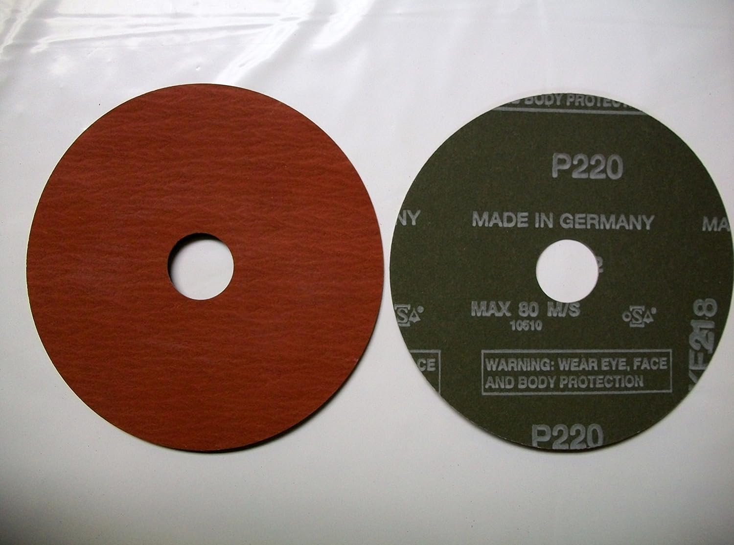 5" x 7/8" Fiber Resin Sanding Disc, A/O, 220 Grit, Pferd, 25pk: Tools & Home Improvement