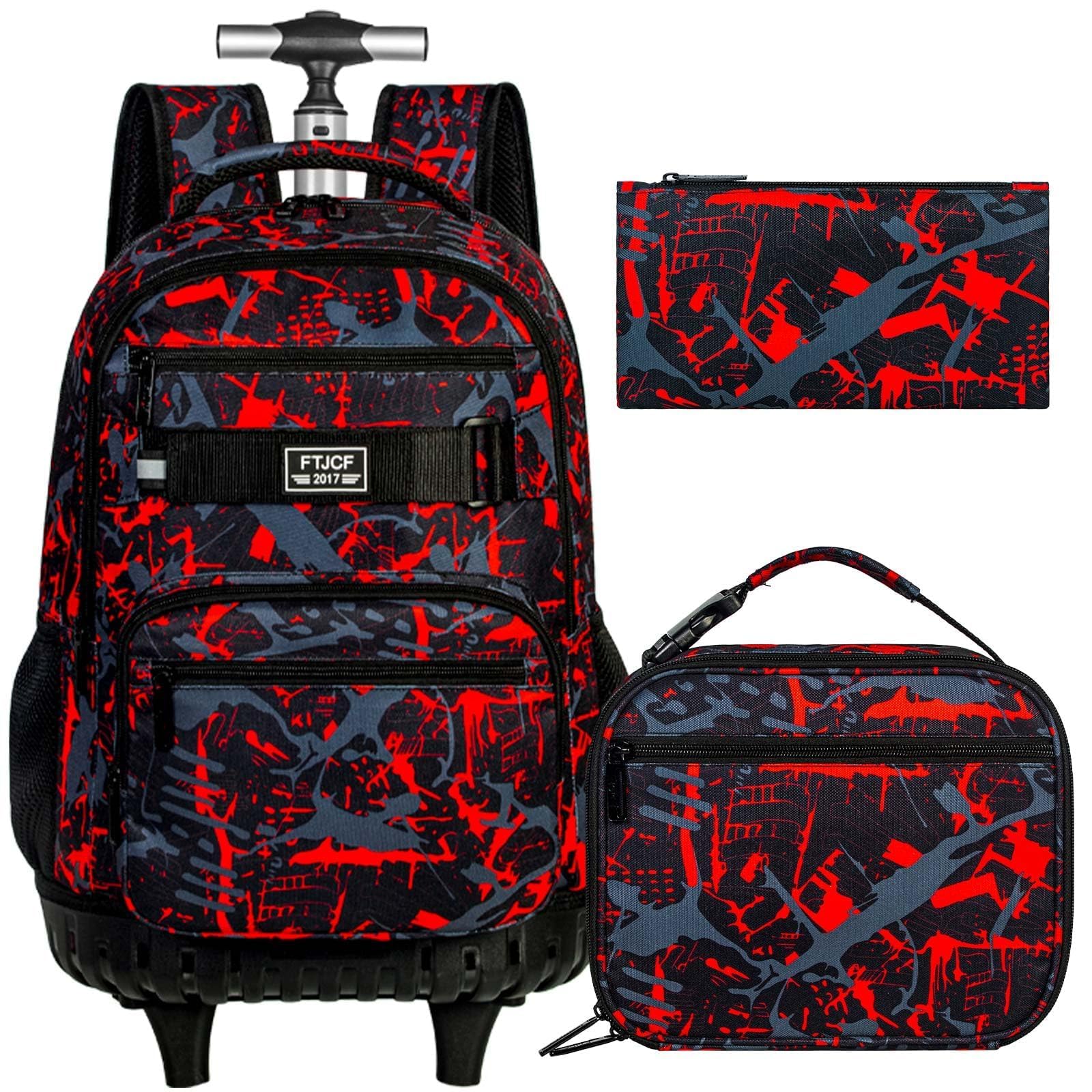 ZLYERT 3-Piece Rolling Backpack Set