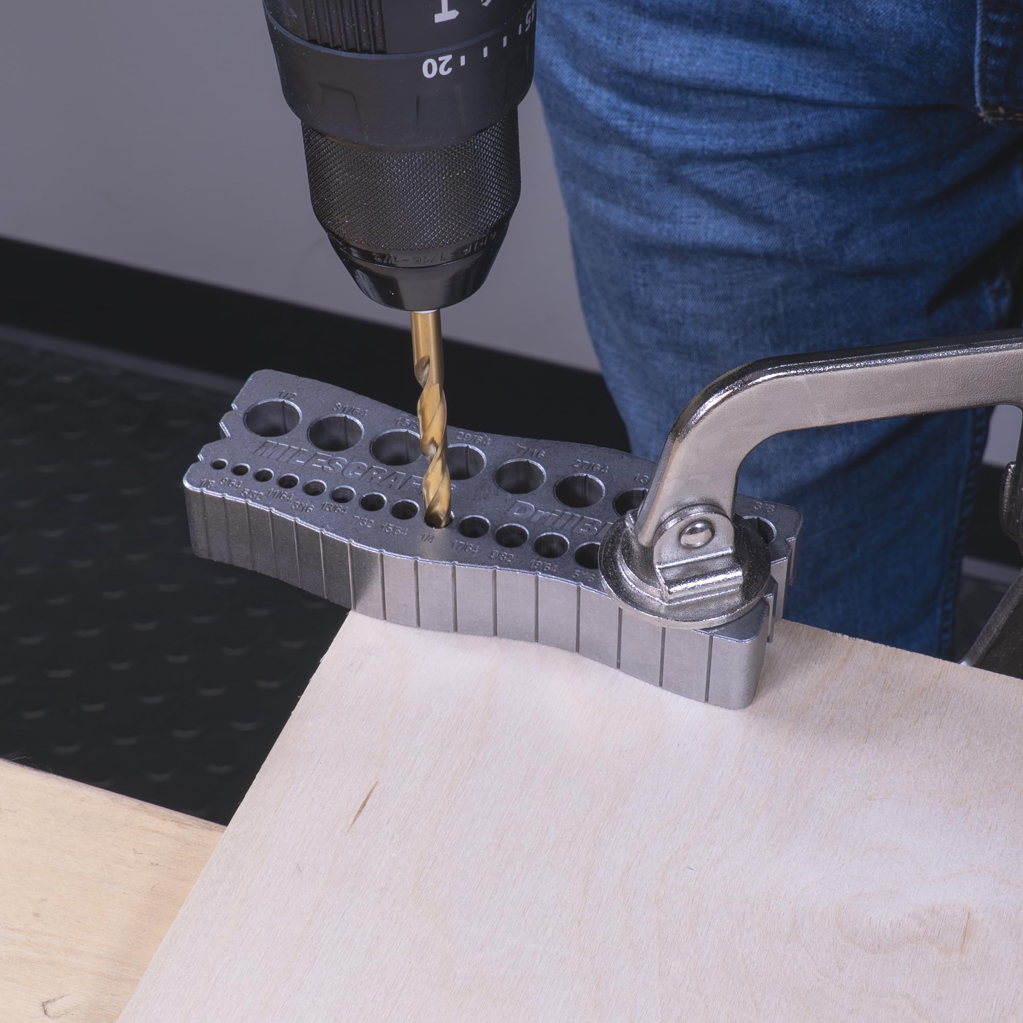 Milescraft Drill Block PRO - 25 Drill Guides -9 Milescraft Drill Block PRO - 25 Drill Guides -9