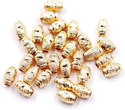 Excellent Quality 5 * 8mm Rice Brass Beads for Jewelry Making 50pcs