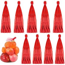 Windyun 1000 Pcs Reusable Mesh Nylon Netting Bulk, 20 Inch, Red