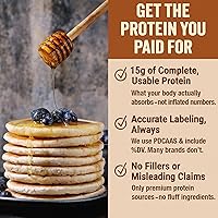 Vista 4 de PEScience Mezcla de panqueques de proteínas para waffles y panqueques de proteínas, solo agrega agua, mezcla de suero de leche y caseína, sabor