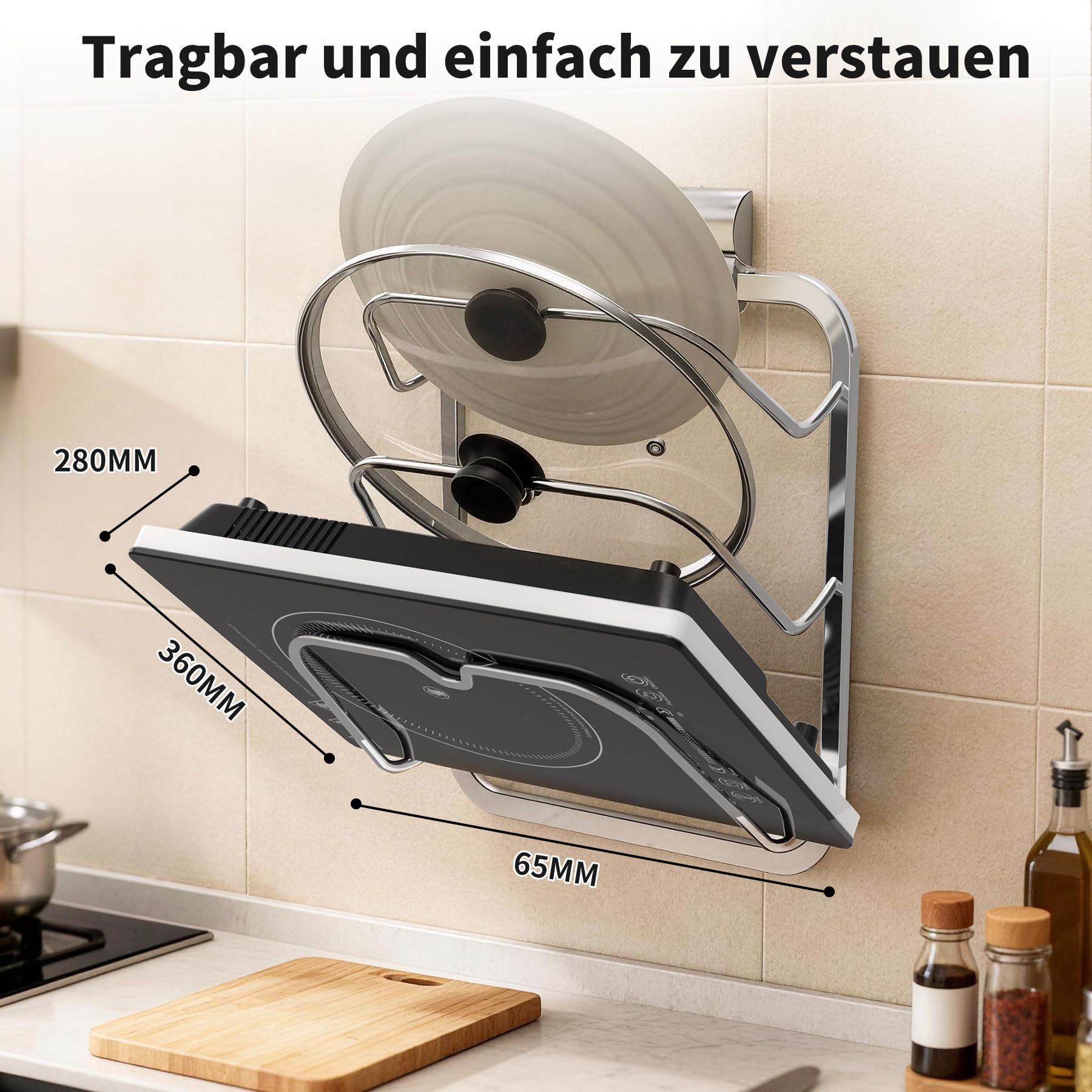 VBGK Cerankochfeld 1 Platte, 220V, 2000W glaskeramikkochfeld Cerankochfeld mit LED-Touch-Steuerung, 10 Leistungsstufen, 4-Stunden-Timer, Sicherheitsverriegelung