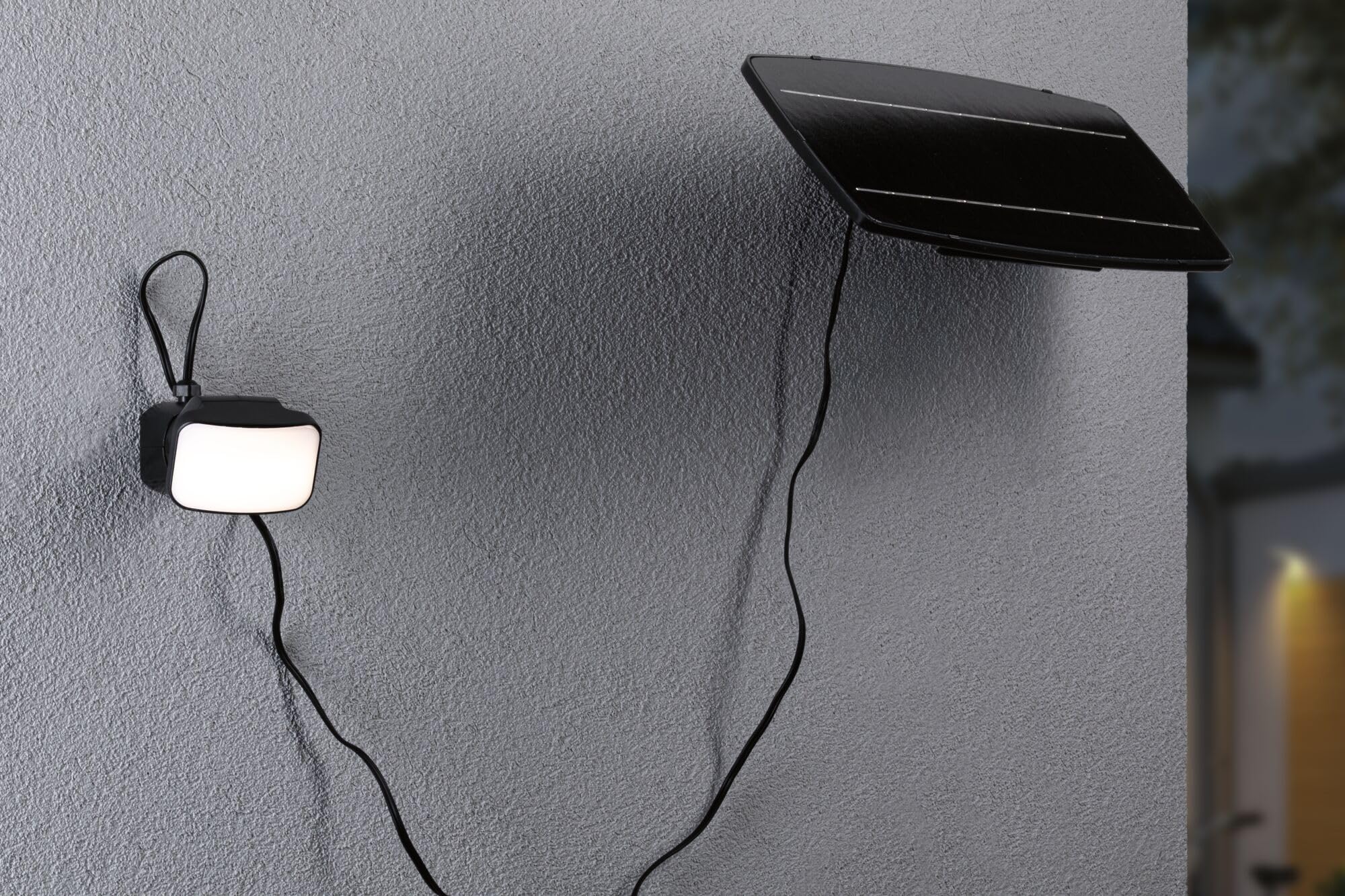 Paulmann 95705 - Flotas a energia solare, con sensore di movimento crepuscolare (HF) IP65, 3000 K, 700 lm, colore: antracite