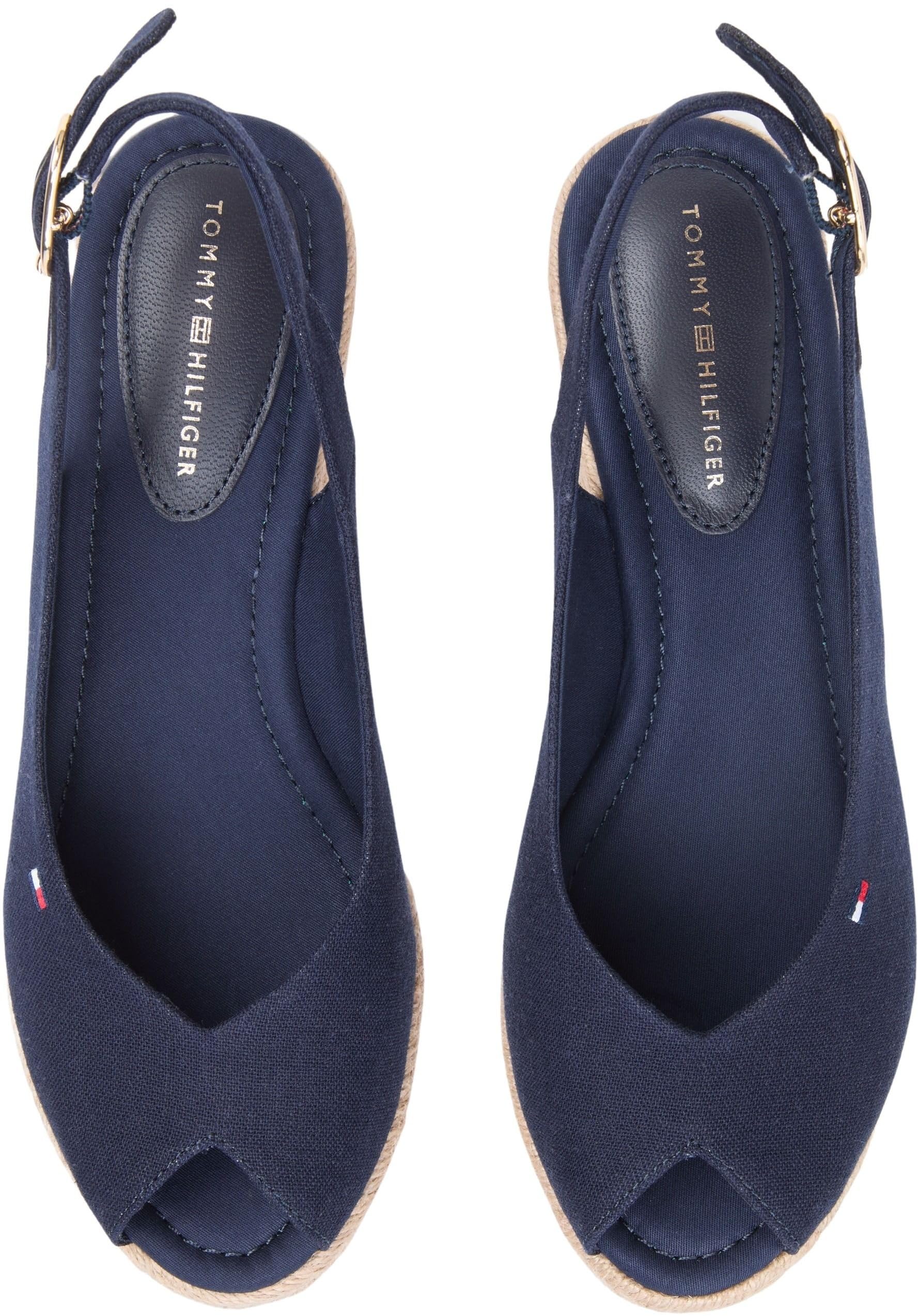 Tommy Hilfiger Mid Wedge Espad Slingback Fw0fw09228 Espadrillas ZeppaDonna