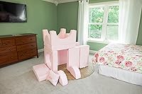 Vista 2 de FOAMOH Castle Sofa Sand - Sofá personalizable de 14 piezas para juegos imaginativos y fácil almacenamiento con almohada personalizable