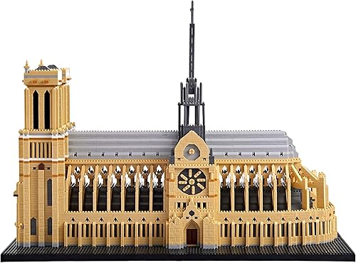 Juego de bloques de construcción de arquitectura famosa mundial, Notre Dame de París, 7380 piezas, kit de modelo grande creativo para adultos o