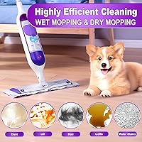 Vista 3 de Almohadillas de mopa eléctricas desechables para Powermop, 12 unidades, almohadillas EXEGO para mopa húmeda y seca, recambios de madera