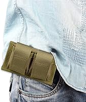 Vista 7 de Kosibate Estuche para Cinturón Speedloader de Nylon Táctico, Doble Cargador de Cinturón de Ajuste Universal .357 .44 La mayoría de .38 a .45 Colt