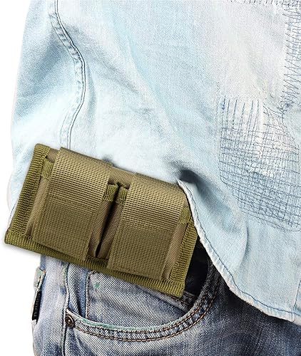 Miniatura 7 de Kosibate Speedloader Pouch Case Holder Nylon Tactical Double Speedloader Belt Universal Fit .357 .44 Most from .38 to .45 Colt