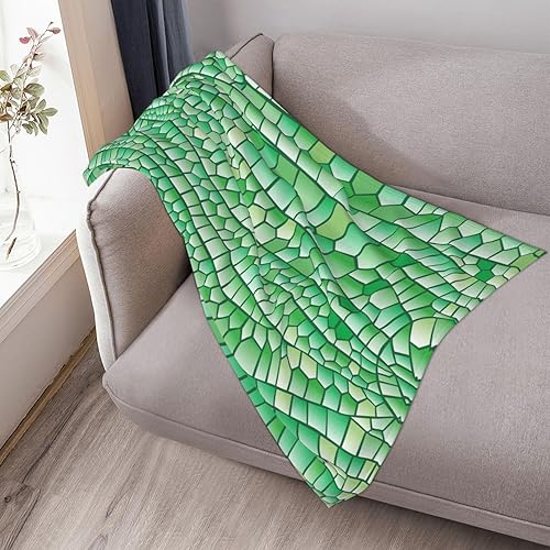 Miniatura 5 de Green Throw Blanket for Women Soft Summer Fleece Blanket 50"x40" Travel Lightweight Blanket for Bed Couch Cute Home Decor
