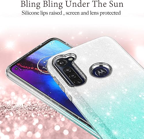 Miniatura 2 de Funda protectora para Moto G8 Power de Rosebono Cute Fashinon Slim Luxury Shinning Sparkle Bling Classy Glitter Sparkle Girl Girly Women Funda